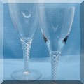 G18. Stuart Crystal “Ariel” air twist stemware. 